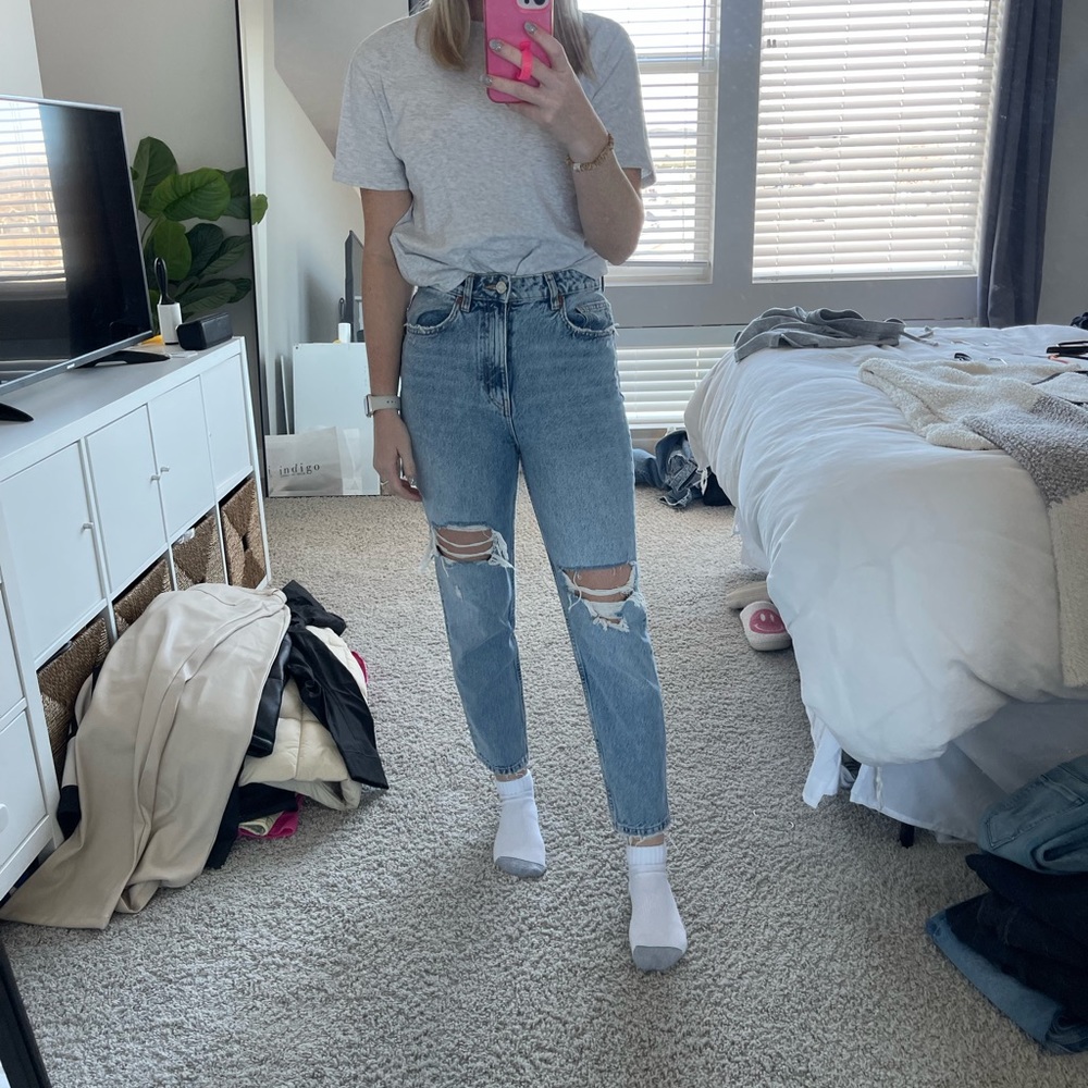 Zara mom jeans
